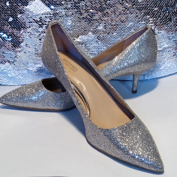 Michael Kors Shoes - MICHAEL KORS GLITTER 2 INCH HEELS